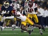 Price, Love spark No. 13 Notre Dame past No. 20 Southern California 34