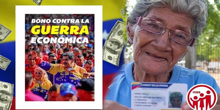 Pensionados reciben su bono de Guerra Económica