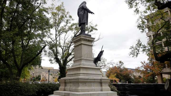 A Confederate statue is restored as part of Trump's efforts to reshape how history is told