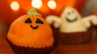 Magdalenas de calabaza saludables para Halloween