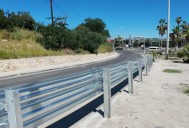 Colocan valla de contención en la “Y” de San José del Cabo tras accidente mortal