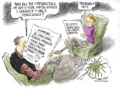 Trygve Olson cartoon: AI conscience