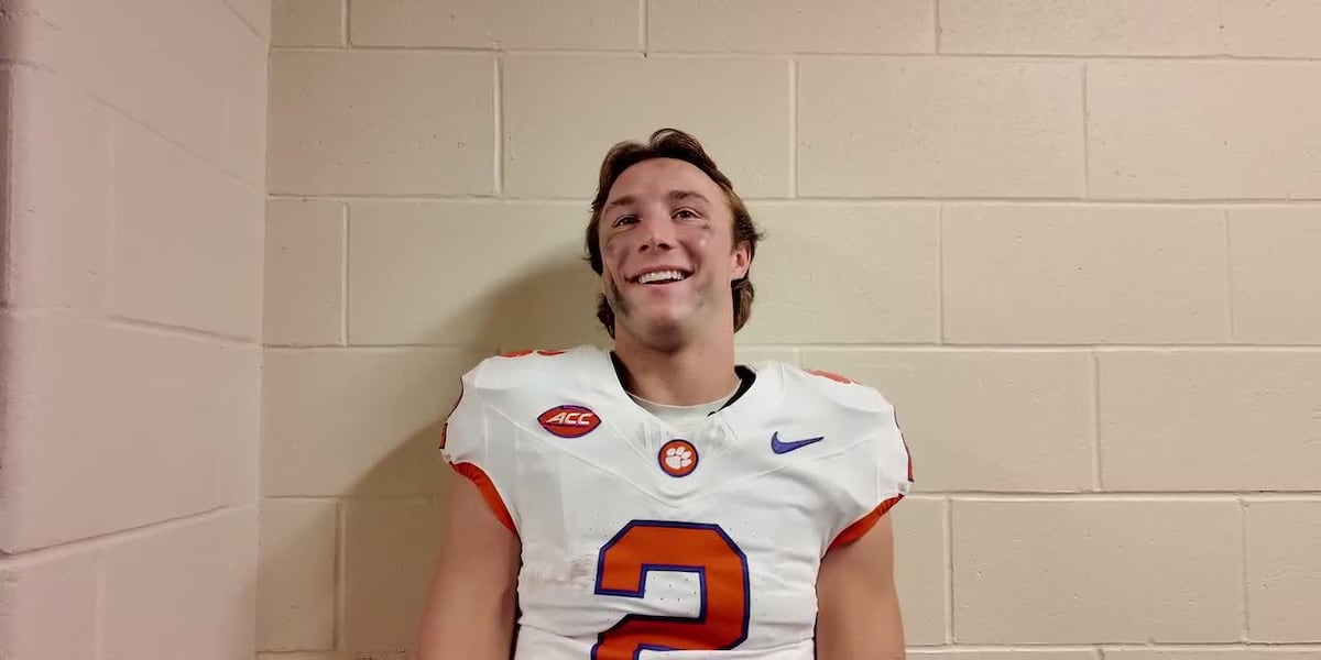Clemson QB Cade Klubnik post game following huge 41