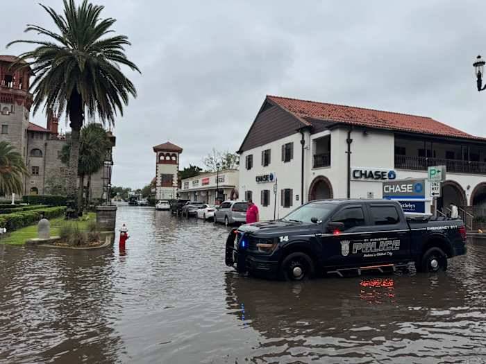 Multiple roads in St. Augustine closed due to flooding