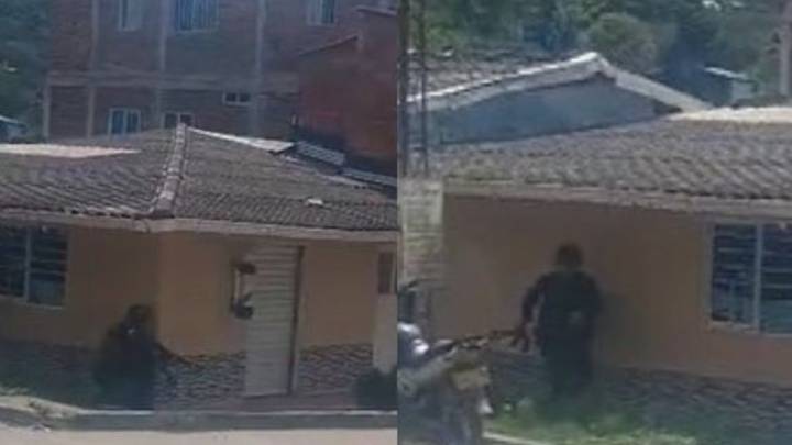 Video | Policías combaten a los disidentes de las Farc por las calles del municipio de Toribío, Cauca