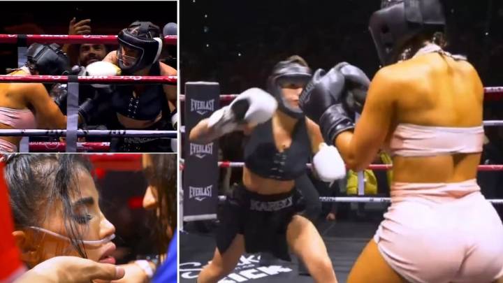 Video: Karina García tuvo que recibir oxígeno tras perder su pelea contra Karely Ruíz