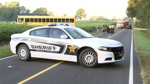Bus driver, 3 students injured after Wake County school bus hits fallen tree limb, NCSHP says