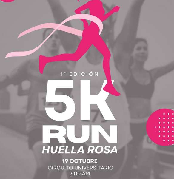Correr por la vida: más de 400 participantes se unen a la carrera “Huella Rosa” de la UACH