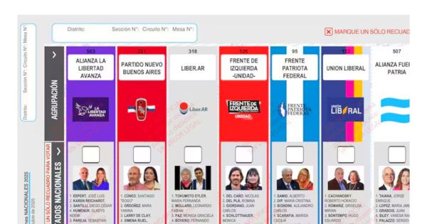 No se reimprimen las boletas: la Cámara Nacional Electoral rechazó el pedido de La Libertad Avanza