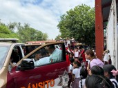 Guardia Estatal de Género y Tránsito Estatal conviven con infancias a través de ‘’Academia de Valores’’