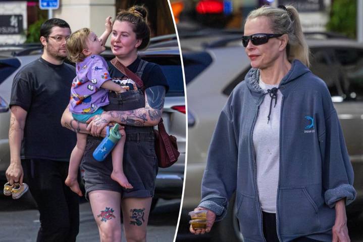 Kim Basinger steps out with daughter Ireland and grandbaby for sushi date