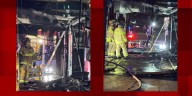 Police investigate after car wash at a South County gas station catches fire