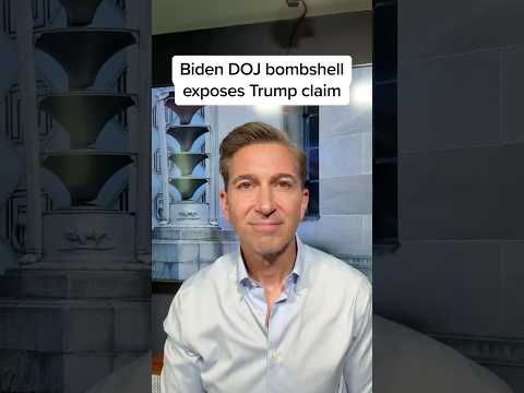Biden DOJ bombshell exposes Trump claim