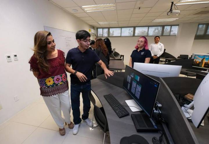 Presenta Mara Lezama nuevo laboratorio de la Universidad Politécnica de Bacalar