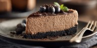 Cheesecake de chocolate sin horno ni azúcar, ideal para diabéticos