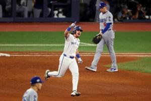 Blue Jays thrash Dodgers 11-4 to win World Series opener