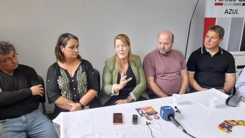 MARGARITA STOLBIZER EN AZUL . "Provincias Unidas no es la unidad de los iguales, es la unidad de lo diverso"