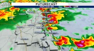 Warm Front Brings Storms and Heavy Rain Monday