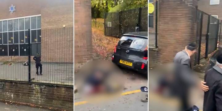 El momento en que la Policía abatió al terrorista que atacó la sinagoga de Manchester