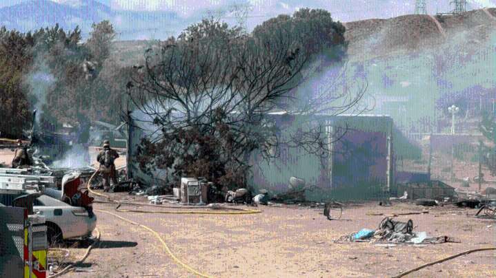 Woman killed in RV fire in San Bernardino County