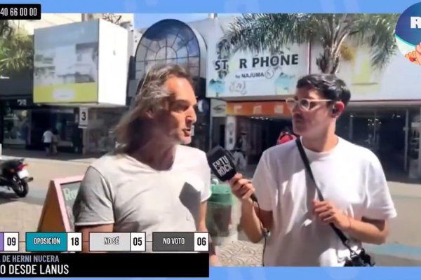 La reflexión de un entrevistado en la calle: "En este país hay que ser peronista, no te queda otra, los demás hicieron todo mal"