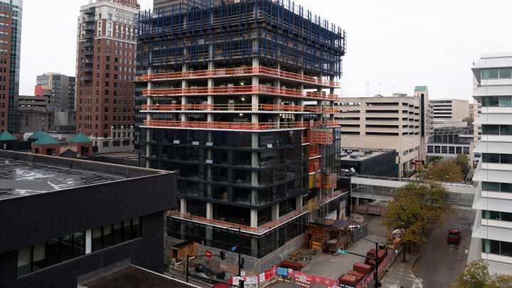 515 Walnut construction temporarily pauses due to financing delay