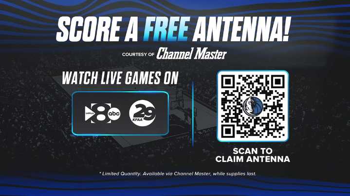 Here's how to score a free TV antenna to watch Dallas Mavericks games on KFAA