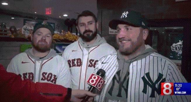 Connecticut baseball fans cheer for Yankees, Red Sox in Wild Card round