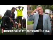 OREGON STUDENT GETS A MILLION DOLLAR KICKING CONTEST ATTEMPT?! 😱💰