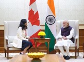 PM Modi meets Canadian FM Anand, stresses enhanced cooperation in trade, energy, technology Photo Source: ANI [ FULL VIEW ]