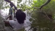 Teen saves sister with autism who went missing near lake