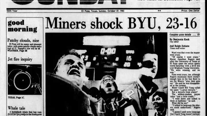 'Miner Miracle': UTEP football upset defending national champions BYU