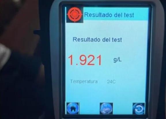 Con 1,92 de alcohol en sangre, manejaba haciendo zigzag en San Vicente
