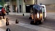 Choque y vuelco de una camioneta en Retiro dejó un herido