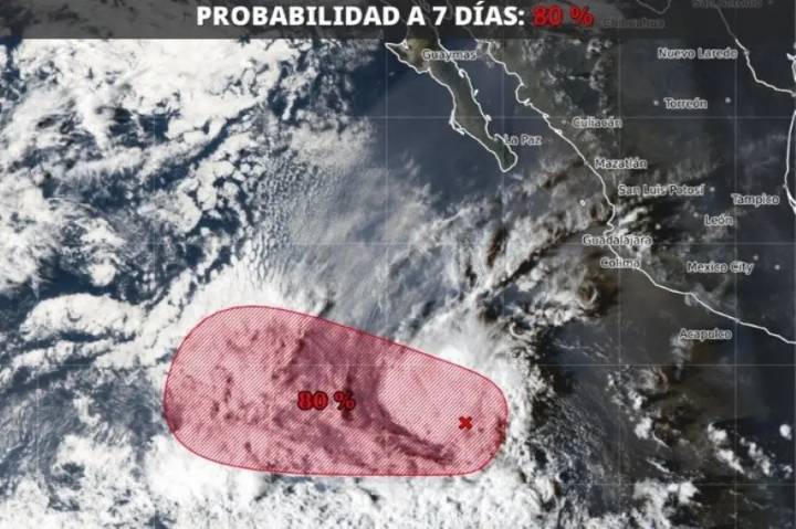 Posible Ciclón Tropical avanza frente a costas de Jalisco