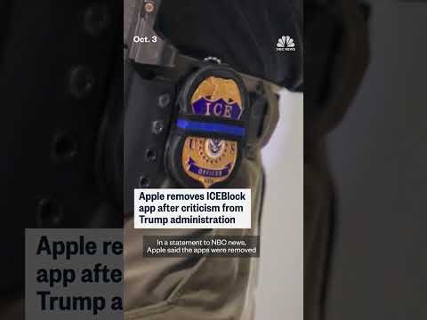 Apple remove ICEBlock app after criticism from Trump administration