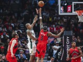 Scottie Barnes doesn't back down in joust with Giannis Antetokounmpo