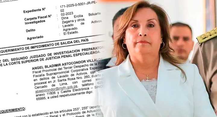 Dina Boluarte: solicitan impedimento de salida del país por 36 meses contra expresidenta
