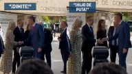 Gritos de "¡hijo de puta!" y "¡perro!" a Sánchez en Cáceres pese al blindaje policial