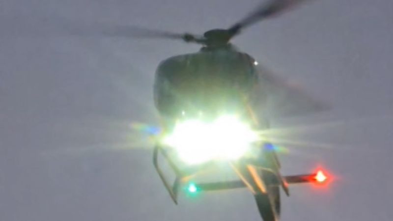 Medical helicopter crashes on Sacramento highway
