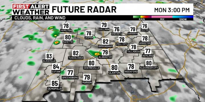 First Alert Weather: Spotty showers possible Monday