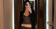 Kendall Jenner Turns Heads in Sheer Top & Pants Look