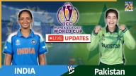 India W vs Pakistan W Live Cricket Score, Women’s World Cup 2025: Pakistan women opt to bowl