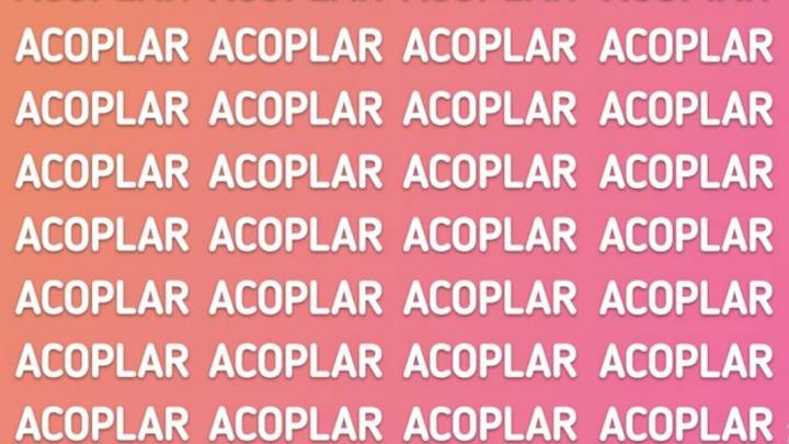 Acertijo visual: solo las personas inteligentes encuentran la palabra ‘Acopiar’ en sólo 5 segundos