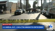 US Marshal shot during immigration enforcement operation in South Los Angeles