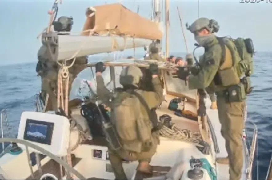 Israeli navy intercepts boats attempting to break Gaza blockade and arrests activists