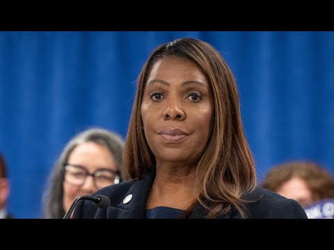 Letitia James appearing in court for her arraignment