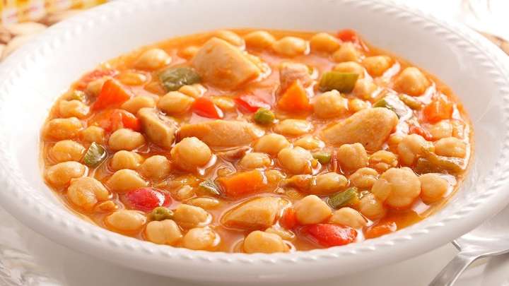 Garbanzos con pollo