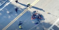 Motorcyclist injured after crash in Bourne