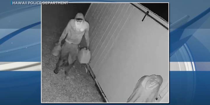 Police seek suspects caught on camera in connection with Naalehu burglary